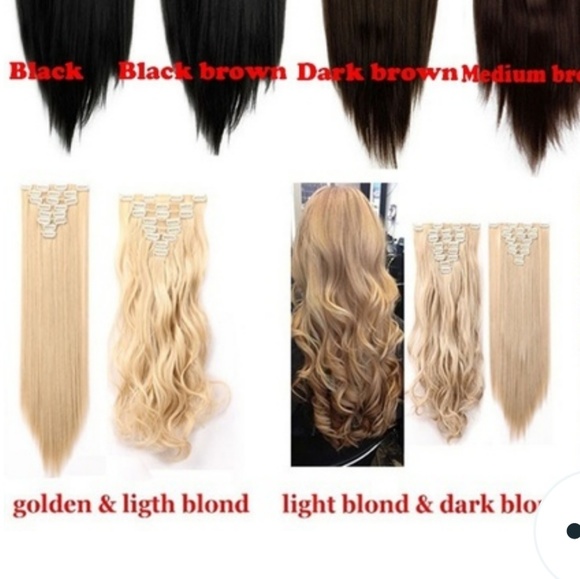 Hair ~ clip ins ***NEW 🙎 Straight & Curly - Picture 5 of 6